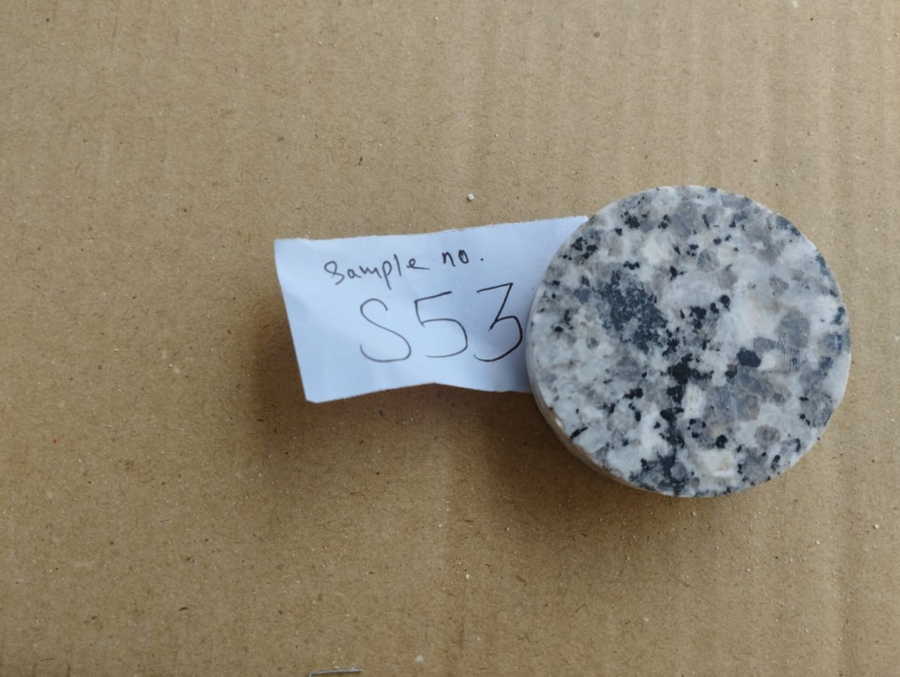 Additional granite core sample analysis from Palung field work